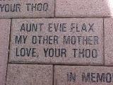 Aunt Evie Brick Dedication